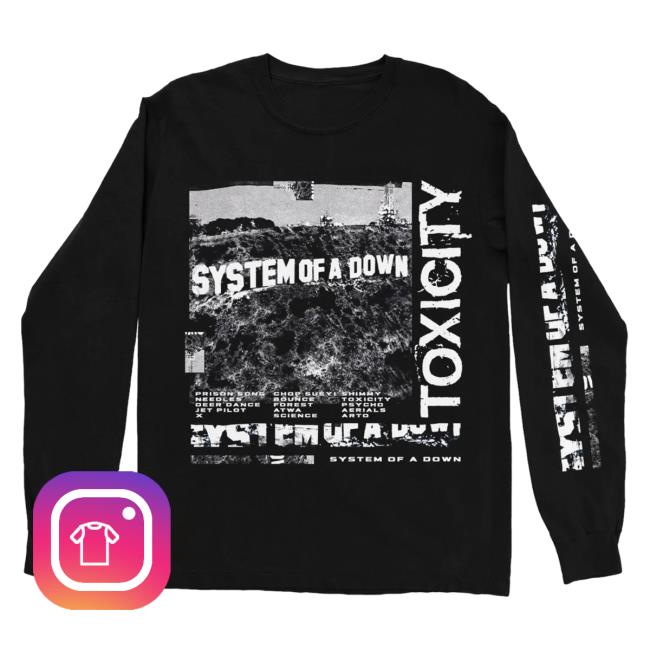 Official System Of A Down Clothing Merch Store Shop System Of A Down Toxicity Xerox Long Sleeve Tee SystemOfADown