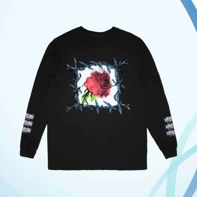 Dying Wish Official Merch Rose L/S Dying Wish Official Merch Rose Long Sleeve Shirt