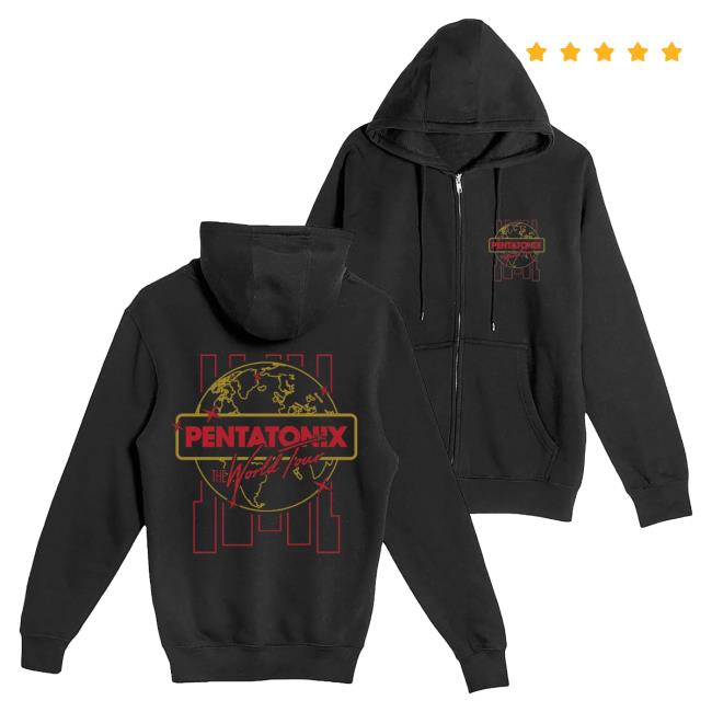 Ptx Official Pentatonix Merch Store Ptxofficial Ptx Wt Line Art Black Zip Hoodie Pentatonix Apparel