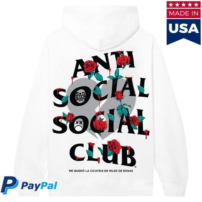 Official Sad Boyz Merch Sad Boyz Sadboyz x ASSC Thorns White Hood - Sad Boyz Official Store