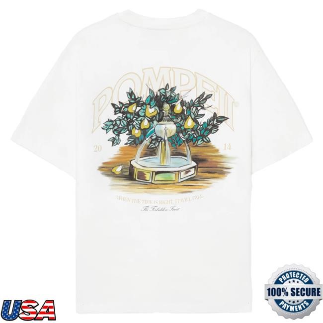 Fountain White Regular Graphic New Shirt | Buy Official Pompeii Apparel