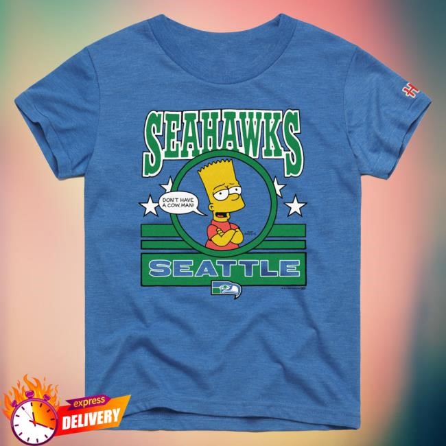 Official Seattle Seahawks Homage x The Simpsons Youth New Shirt - Royal Official Seattle Seahawks Homage x The Simpsons Youth Hot Shirt - Royal