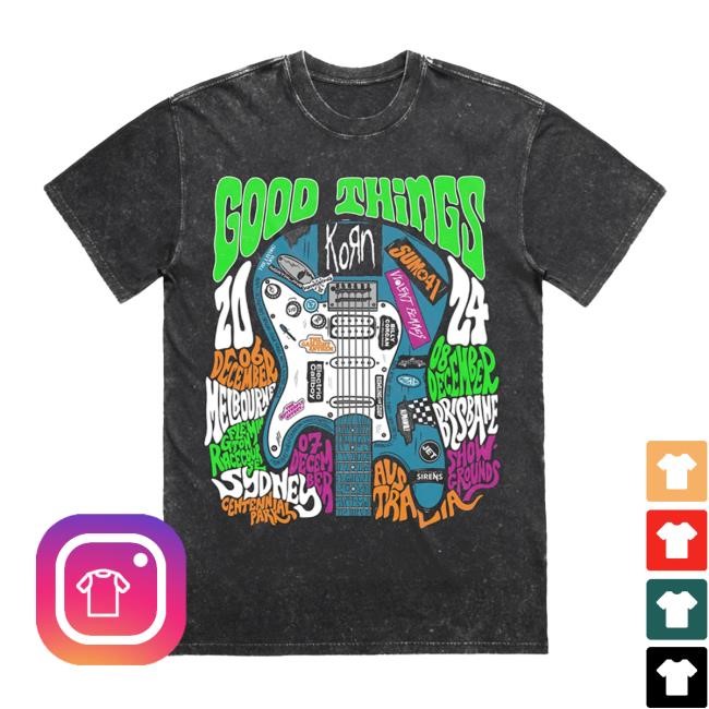 Good Things Festival Good Things Guitar (Acid Wash) Shirt