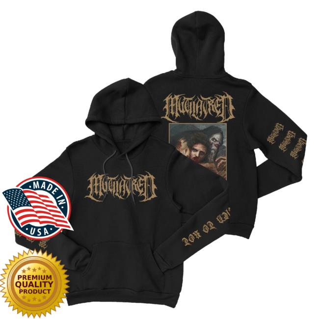 Official Night Shift Store Shop Mutilatred - Determined To Rot Pullover Hoodie Nightshift Merch