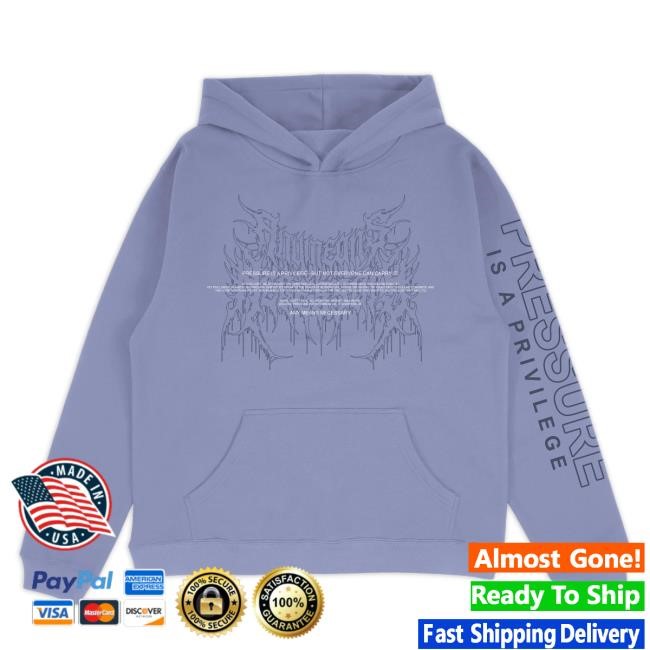Official Any Means Necessary Merch Pressure Pullover Hoodie Black