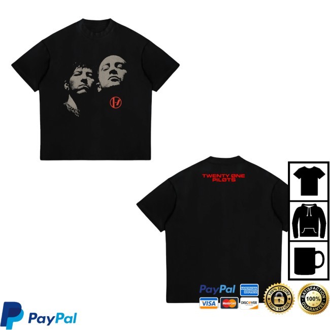 Official Camisa Faces 1 Shirt - Twenty One Pilots