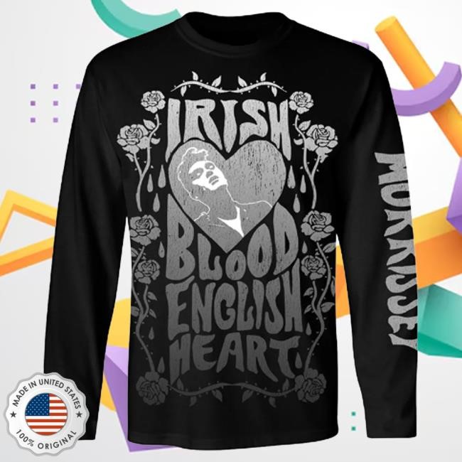 Mporium Irish Blood L/S T Shirt - Black Official Morrissey Merch Store Shop Mporium Irish Blood Long Sleeve Shirt - Black Official Morrissey Merch Store Shop