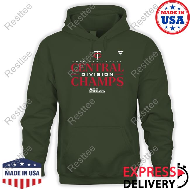 Minnesota Twins Merchandise Men's Minnesota Twins Fanatics Branded Navy 2023 AL Central Division Champions Locker Room T-Shirt Men's Minnesota Twins Fanatics Branded Navy 2023 AL Central Division Champions Locker Room Shirt