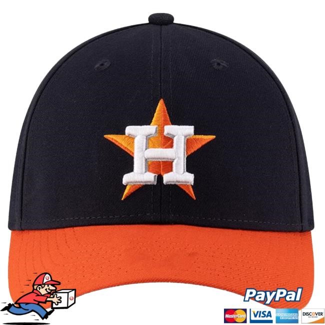 New Era Houston Astros Jr 39THIRTY Hat MLB Baseball MLB Houston Astros New Era Navy M-Crown Hat Rally House 2026
