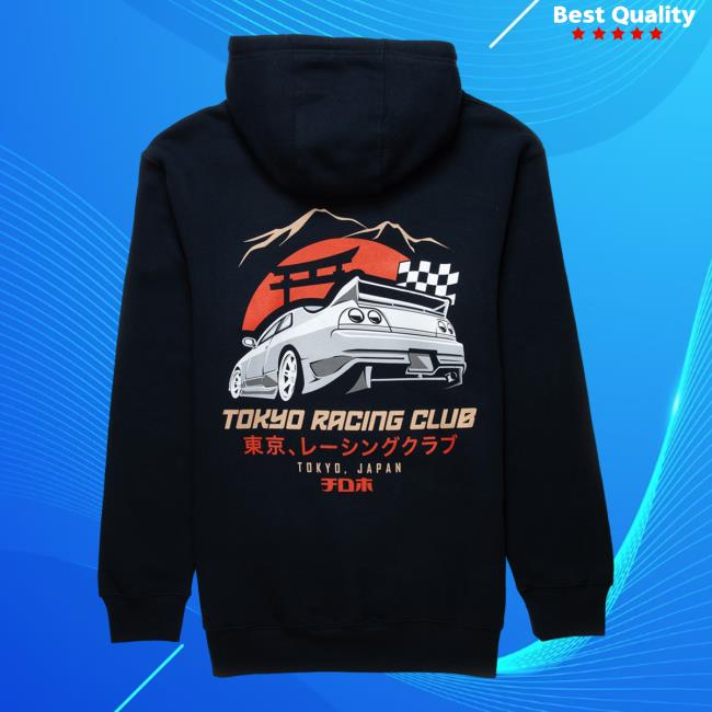 Official Tillys Merch Store Shop Pleasant Getaway Tokyo Racing Club Crew neck Sweatshirt Tillys Apparel Clothing