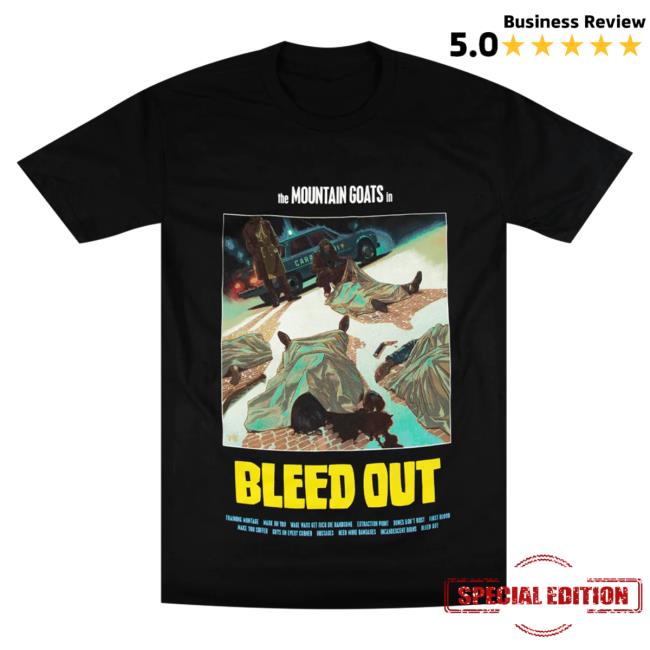 Official Hello Merch The Mountain Goats Bleed Out Album Top Shirt HelloMerch TheMountainGoats