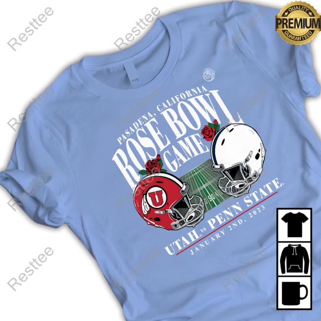 Pasadena California Rose Bowl Game Utah Vs Penn State 2023 Shirt Penn State Nittany Lions vs. Utah Utes Fanatics Branded 2023 Rose Bowl Matchup Old School Shirts