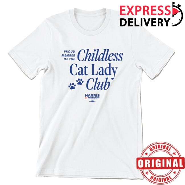Kamala Harris Official Merch Store Childless Cat Lady Club Classic T Shirt Kamala Harris x Tim Walz - Kamala Harris Clothing Shop Kamala Harris Apparel