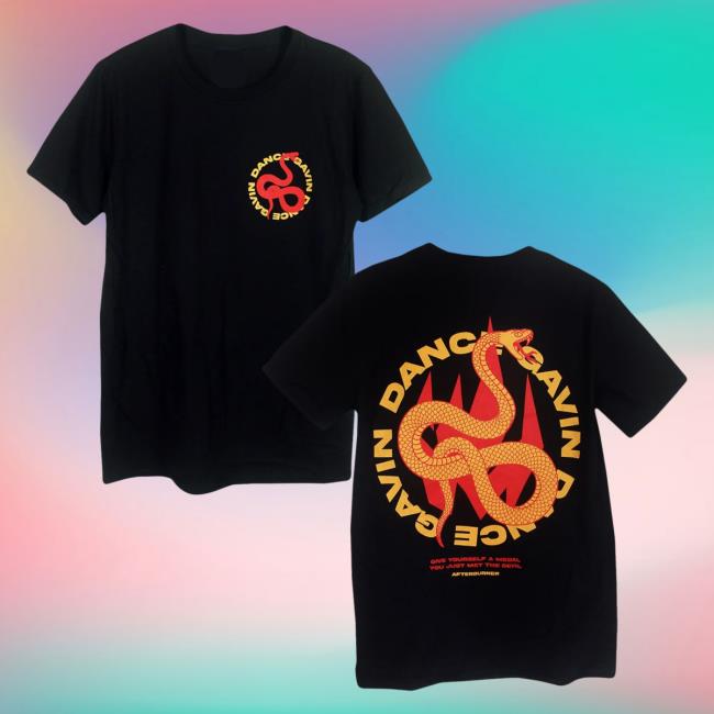 Official Dance Gavin Dance Band Merch Afterburner Snake Top Shirt DanceGavinDance