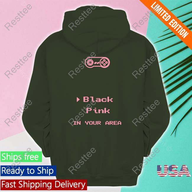 Official Blackpink Shop Blackpink In Your Area T Shirt Official Blackpink Shop Neon Script In Your Area T-Shirt