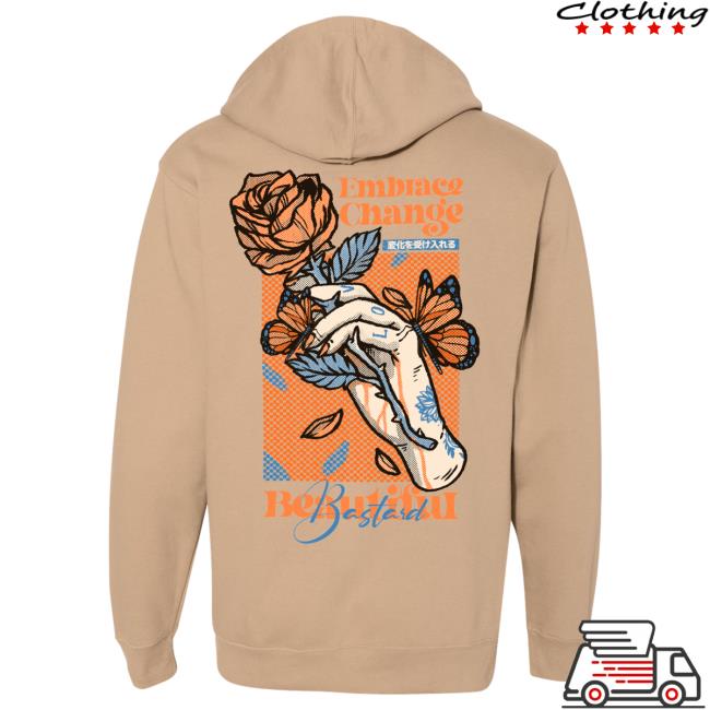 Official Philip Defranco Merch Store Beautiful Bastard Always Embrace Change - Crew neck Sweatshirt Sandstone Beautifulbastard Philipdefranco Shop