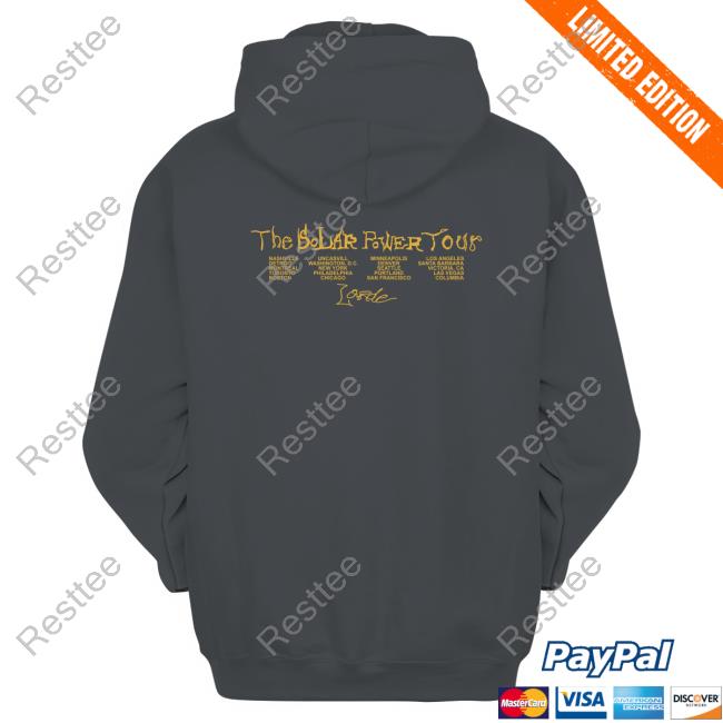 The Solar Power Tour Tee Shirt Official Lorde Merch The Solar Power Tour Tee