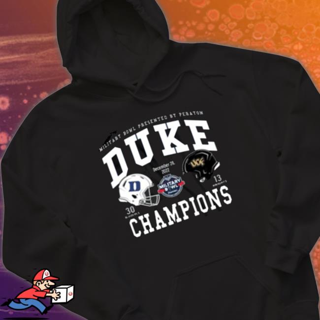 Duke Football Military Bowl 2022 Champions Tee Shirt Duke Football Military Bowl 2022 Champions Tee