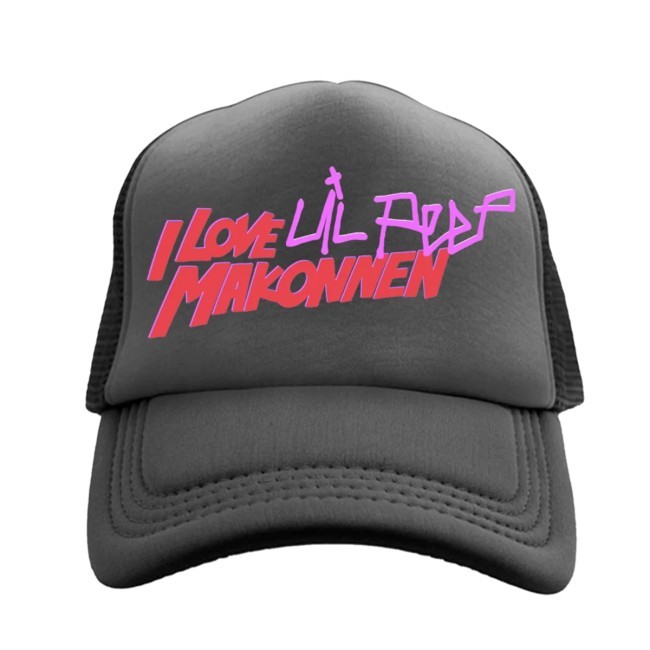 Lil Peep x ILoveMakonnen - DIAMONDS Black Trucker Hat Lil Peep