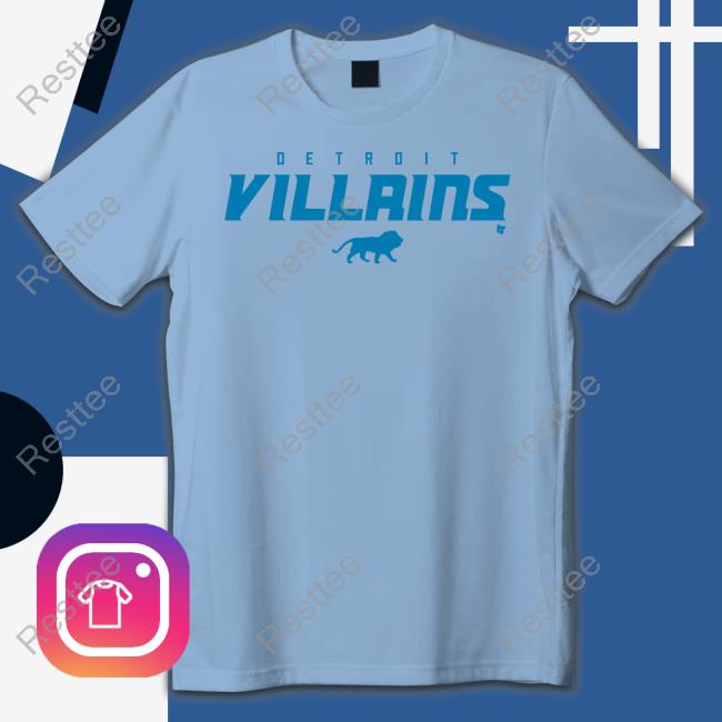 Breakingt Detroit Villains Tee Shirt Breakingt Detroit Villains Tee Shirt