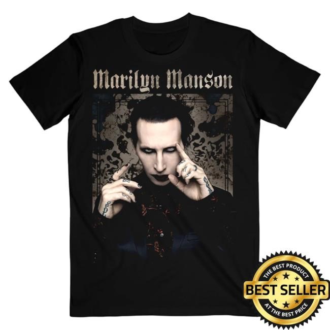 Official Marilyn Manson Merch Store Shop Pointing Black Top Shirt MarilynManson
