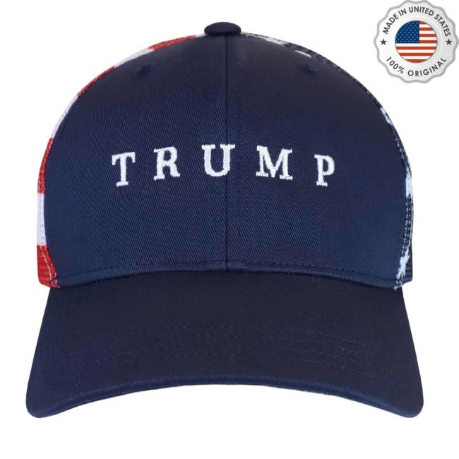 American Flag Back Snapback Cap - Trump Store