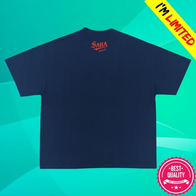 Official Sana Detroit Merch Store Sana X Skubal Tshirt - Blue