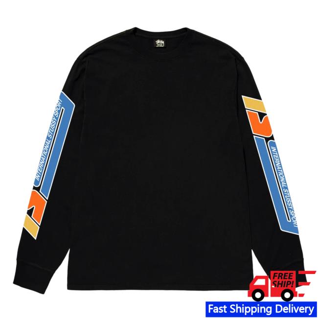 Official Stüssy Apparel Clothing Shop Stüssy Sport Black Long Sleeve Shirt