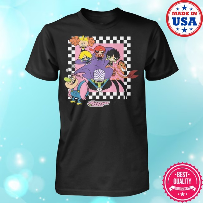 The Powerpuff Girls Mens Large Black Shirt The Powerpuff Girls Mens Large Black Tee