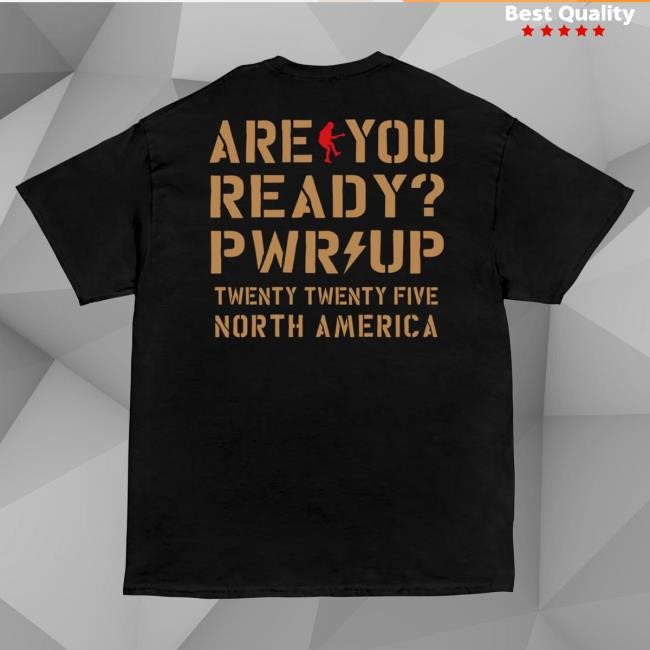 Official AcDc Merch Store Ac/Dc Are You Ready Football Helmet PWR UP Tour Tees