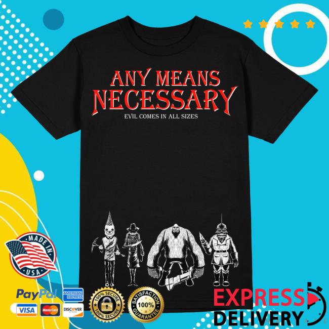 Official Any Means Necessary Clothing Puppet Master Tees Black