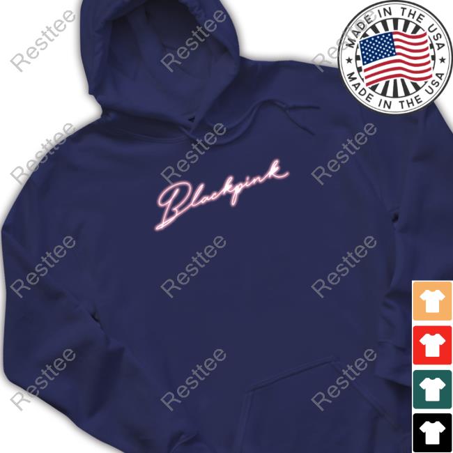 Official Blackpink Shop Blackpink In Your Area T Shirt Official Blackpink Shop Neon Script In Your Area T-Shirt