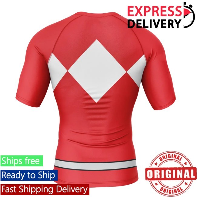 Official Power Rangers Red Ranger Mighty Morphin New Shirt Power Rangers