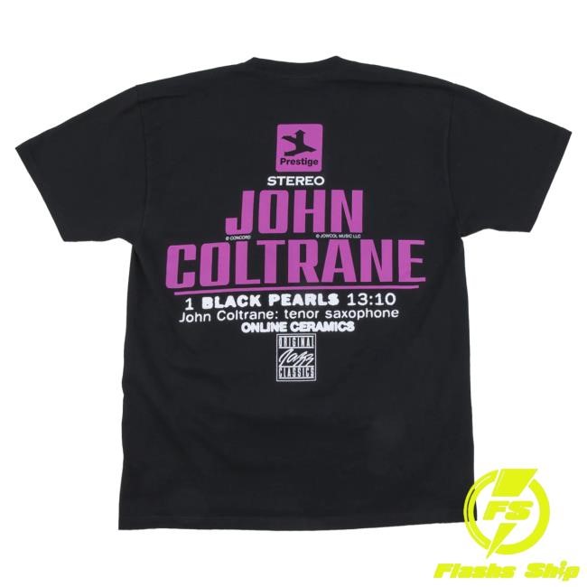 Official Online Ceramics Clothing John Coltrane "Black Pearls" Black T-Shirts OnlineCeramics