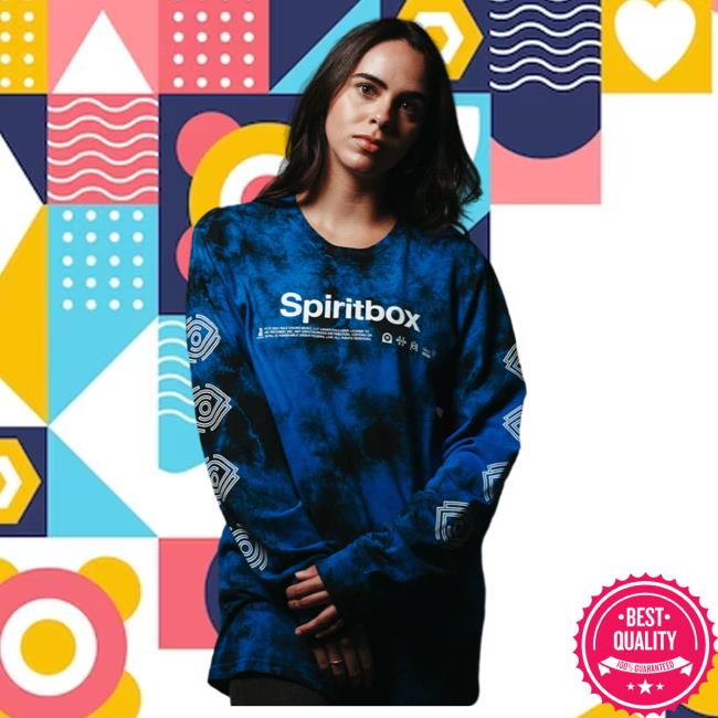 Official Spiritbox Merch Eternal Blue Crystal Wash Tie Dye Long-Sleeve Official Spiritbox Merch Eternal Blue Crystal Wash Tie Dye Long Sleeve New Shirt