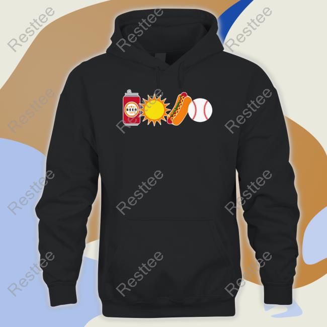 Official The Chicago Version Beer Sun Hotdog Ball Shirt