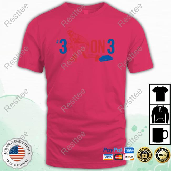 #3 On 3 New Shirt Barstool Sports #3 On 3 Hoodie