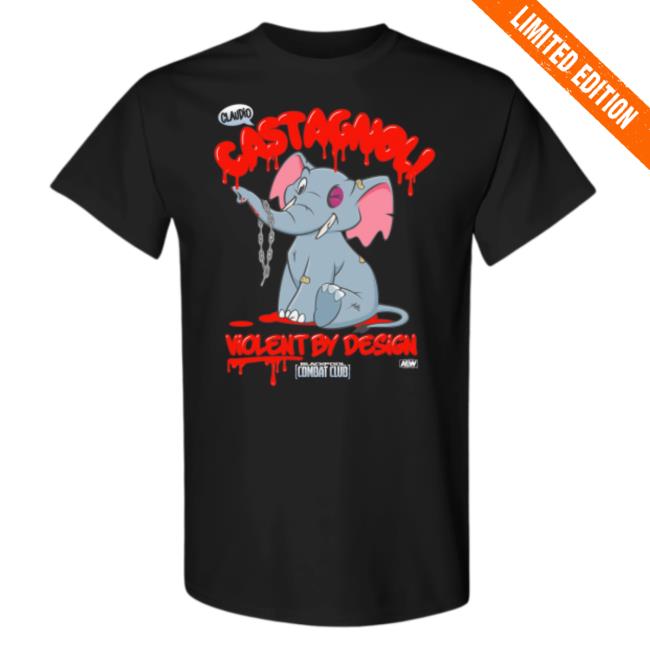 ShopAEW Claudio Castagnoli - Bcc Violent By Design Shirt New