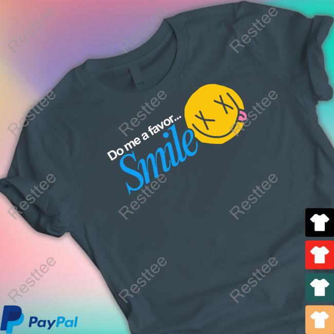 Do Me A Favor Smile Black Long Sleeve T Shirt