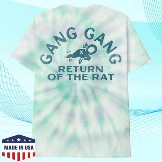 Official Theo Von Merch Store Gang Gang/Return Of The Rat Green Dye Shirt 2025