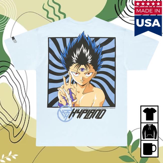 Official Hypland Clothing Merch Store Hypland Yyh Hiei Hypnosis Top Shirt (Powder Blue)