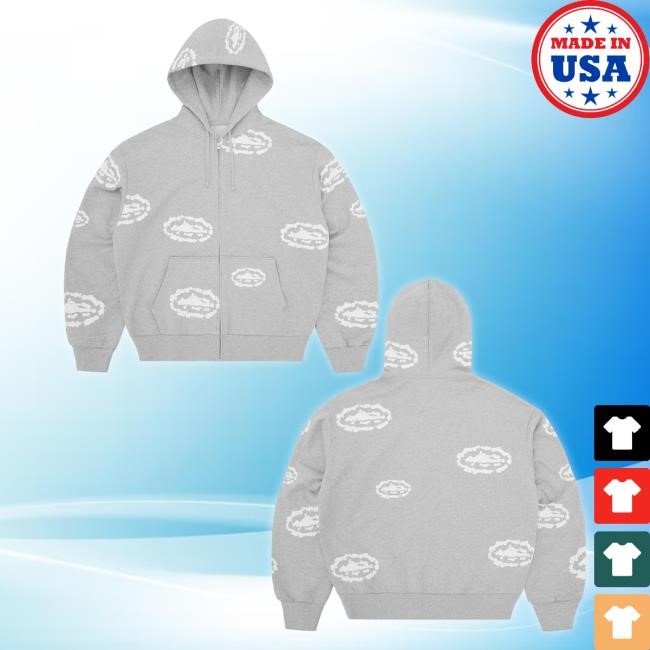 Crtz Island Wreath Zip Hoody [Red] | Corteiz Rules The World