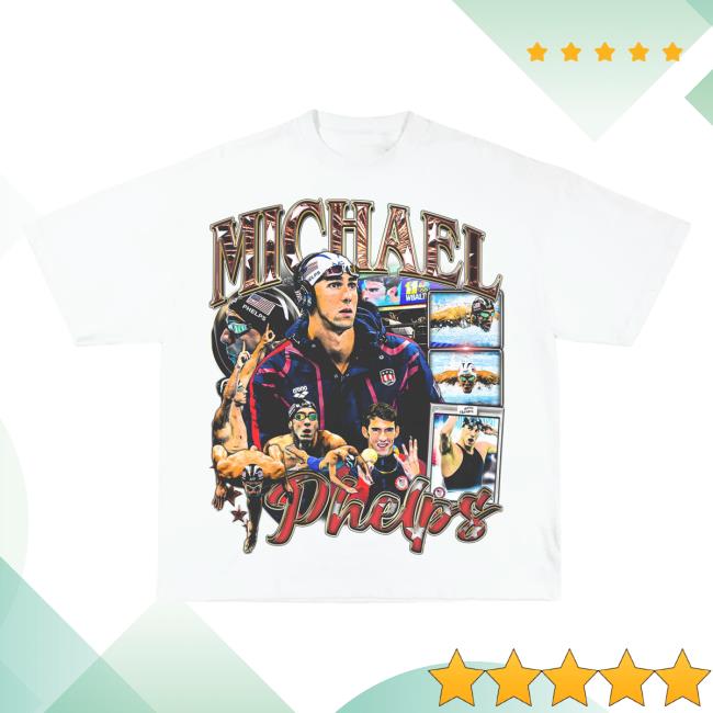 Official Game Changer Michael Phelps Tee Shirt White GameChanger
