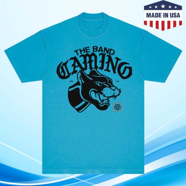 Official The Band Camino Merch Store Neon Blue Panther T-Shirt