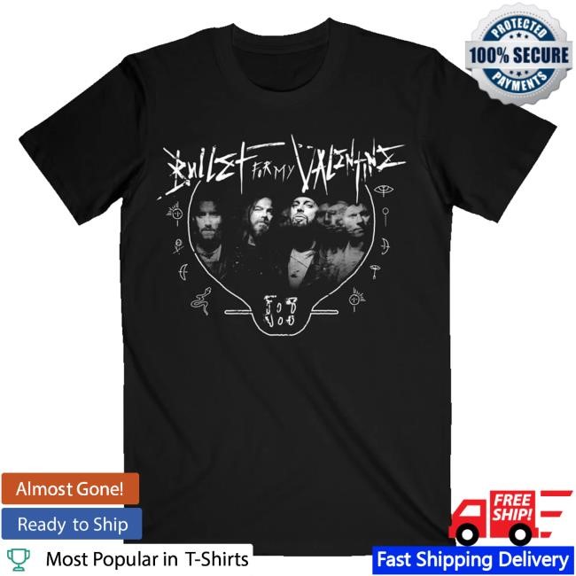 Official Bullet for My Valentine Merch Clothing BFMV Band Photo Dateback Shirt 2024