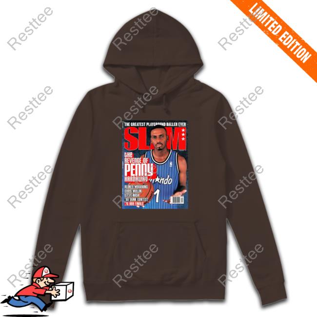 Mitchell And Ness Slam Cover Orlando Magic Penny Hardaway Sweatshirt Official Slam Cover Orlando Magic Penny Hardaway Sweatshirt