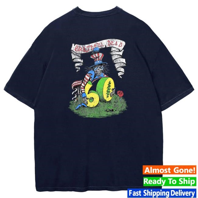 Official Teton Gravity Research Grateful Dead 60th x TGR Dead Uncle Sam Shirt