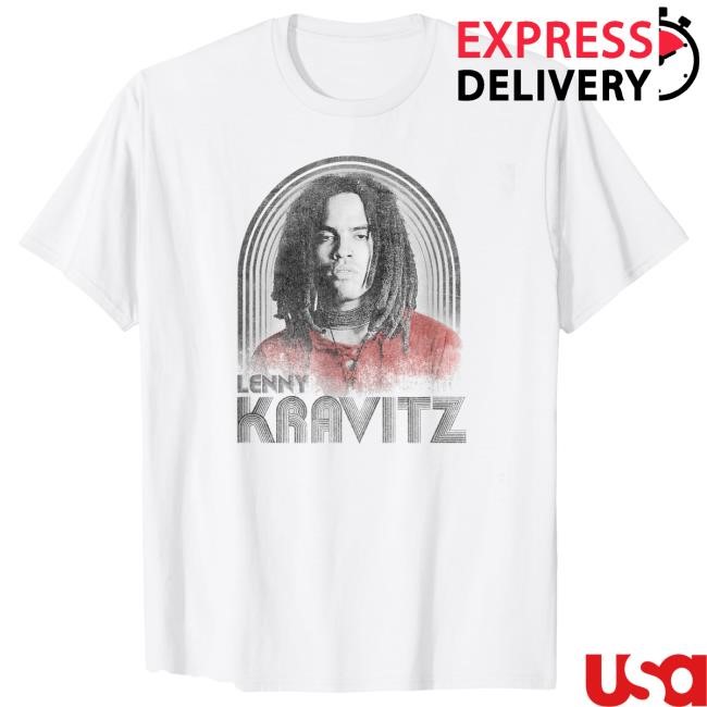 Official Lenny Kravitz – Retro Lines Logo Hot Shirt