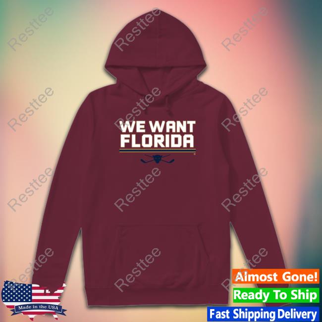 Breakingt Merch We Want Florida T-Shirt Breakingt Merch We Want Florida T-Shirt