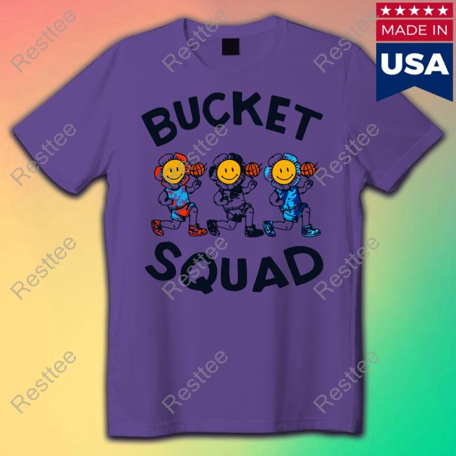 Youth Tie Dye Flower Team Bucket Squad Shirt
